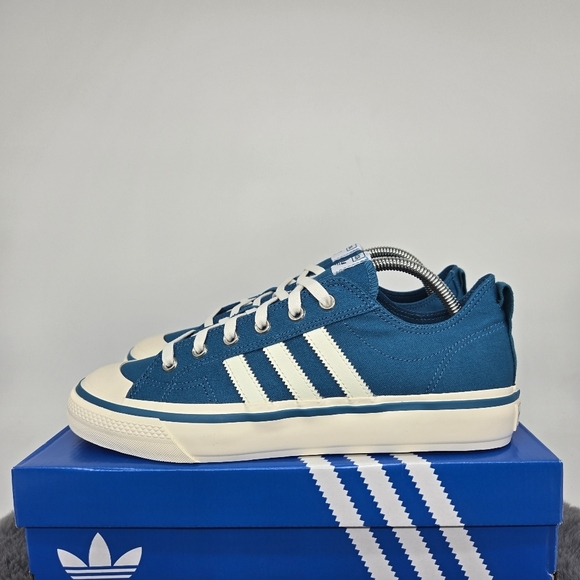 New adidas Lifestyle Nizza RF 74 Active Teal Off White Men\'s Shoes Size 9.5 main image 6